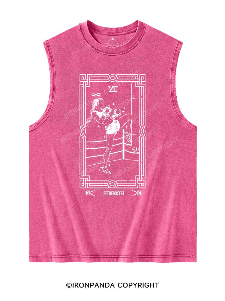 THE BOXING TAROT CARD Washed Tank
