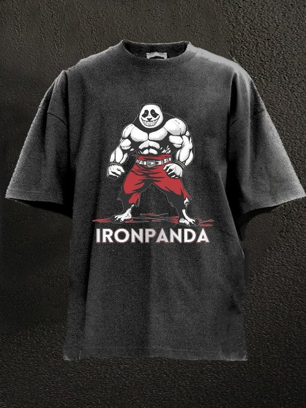 IRONPANDA Washed Gym Shirt