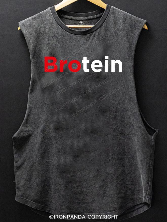 Brotein SCOOP BOTTOM COTTON TANK