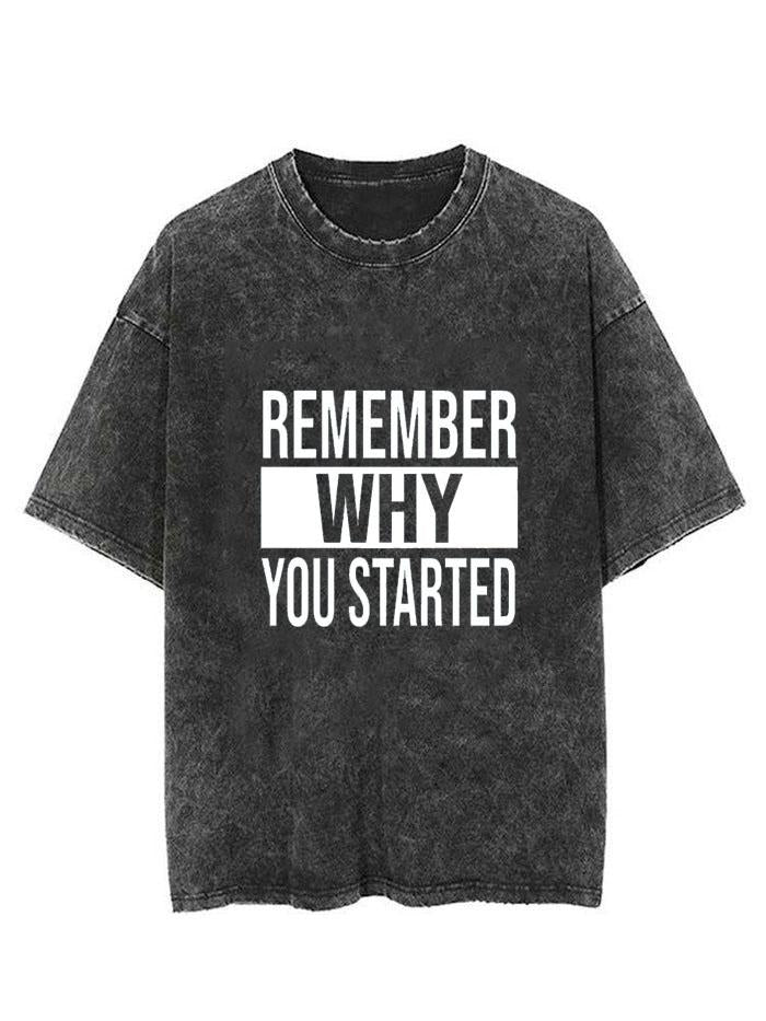 Remember Why You Started Vintage Gym Shirt