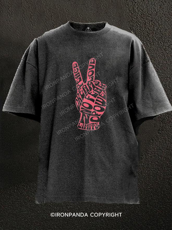 Challenge with motivatoin Washed Gym Shirt