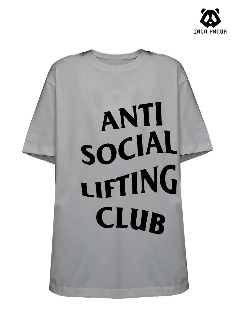 anti social lifting club Loose fit cotton  Gym T-shirt