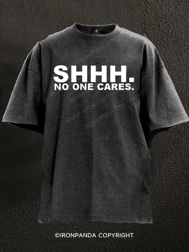 No One Cares Washed Gym Shirt