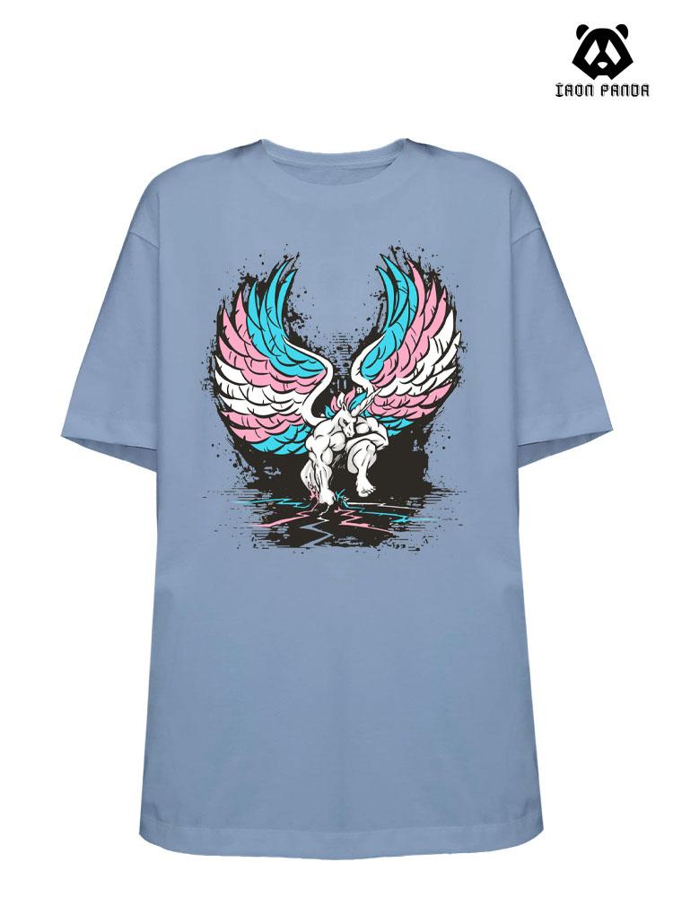 winged unicorn Loose fit cotton  Gym T-shirt