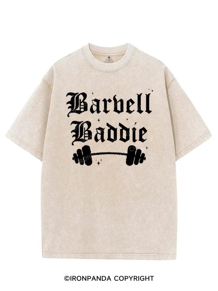 BARBELL BADDIE VINTAGE GYM SHIRT