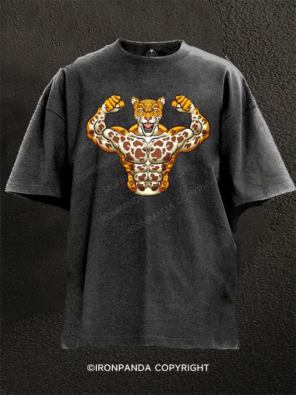 jaguar body building Washed Gym Shirt
