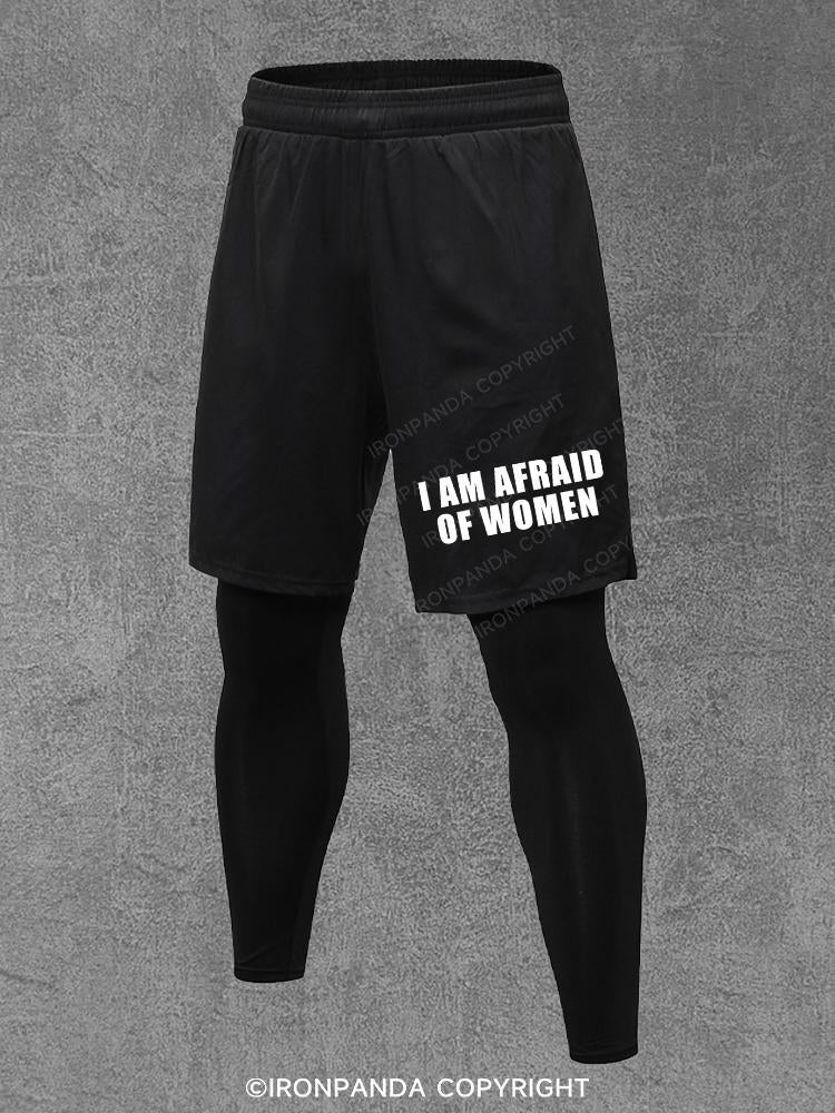 I AM AFRAID OF WOMEN Performance Training Pants