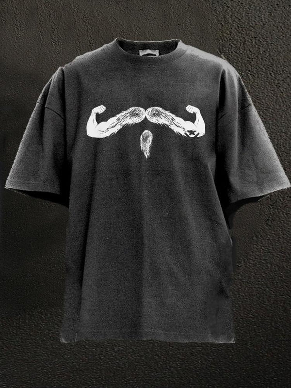 guns and moustaches Washed Gym Shirt