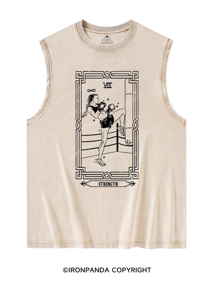 THE BOXING TAROT CARD Washed Tank
