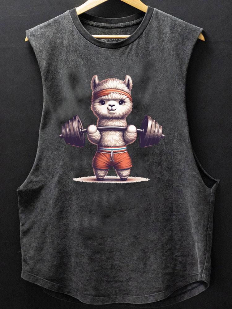 weightlifting Alpaca SCOOP BOTTOM COTTON TANK