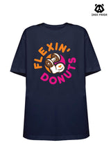 FLEXIN DONUTS Loose fit cotton  Gym T-shirt