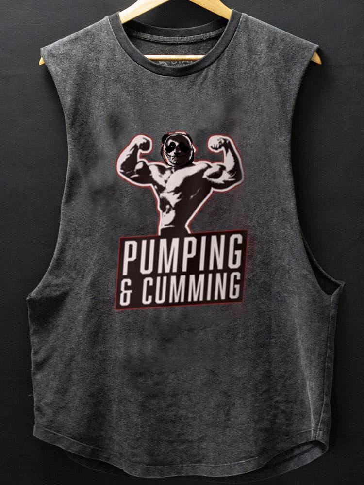 Pumping Are Cumming Scoop Bottom Cotton Tank