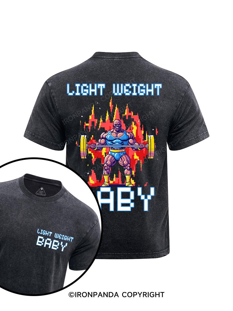 Light Weight baby printed Washed Gym Shirt