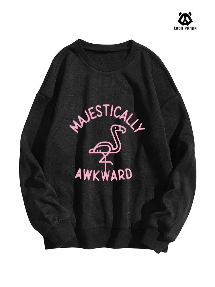 MAJESTICALLY AWKWARD women's oversized Crewneck sweatshirt