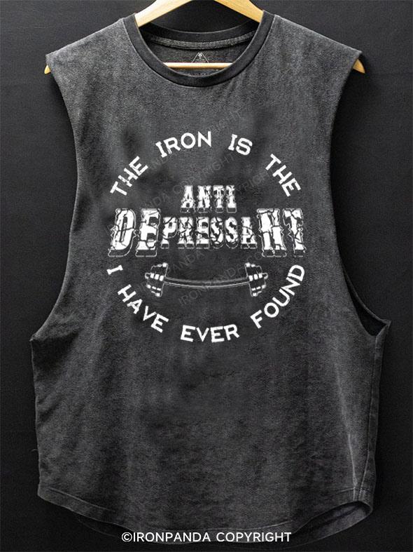 the iron is the anti depressant i have ever found SCOOP BOTTOM COTTON TANK