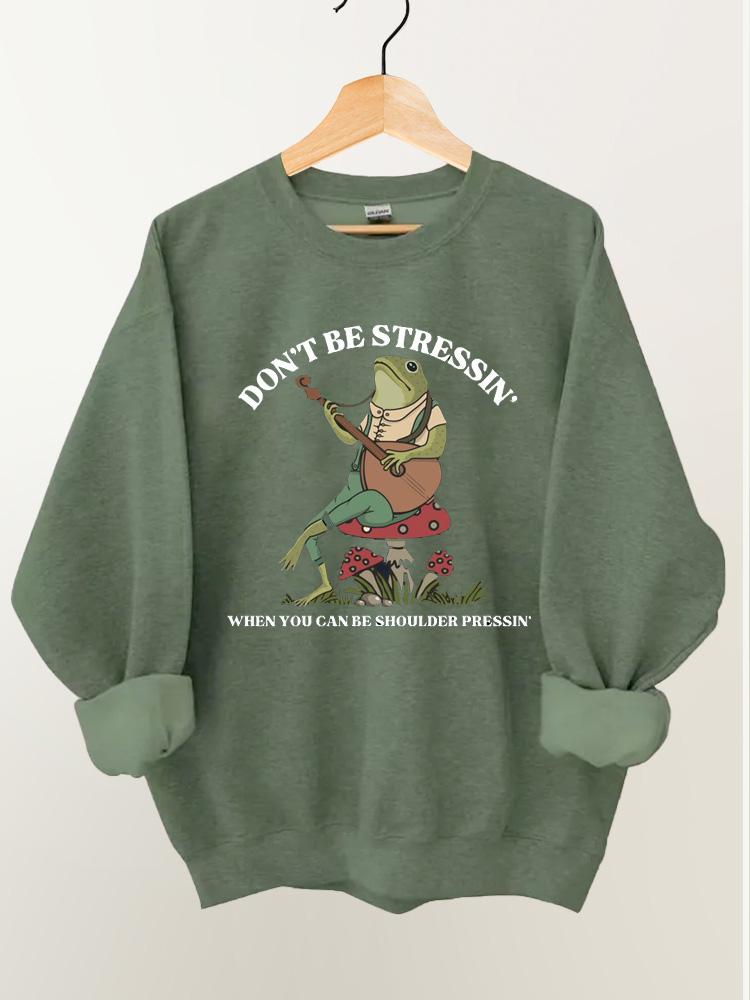 Don't Be Stressin' Vintage Gym Sweatshirt