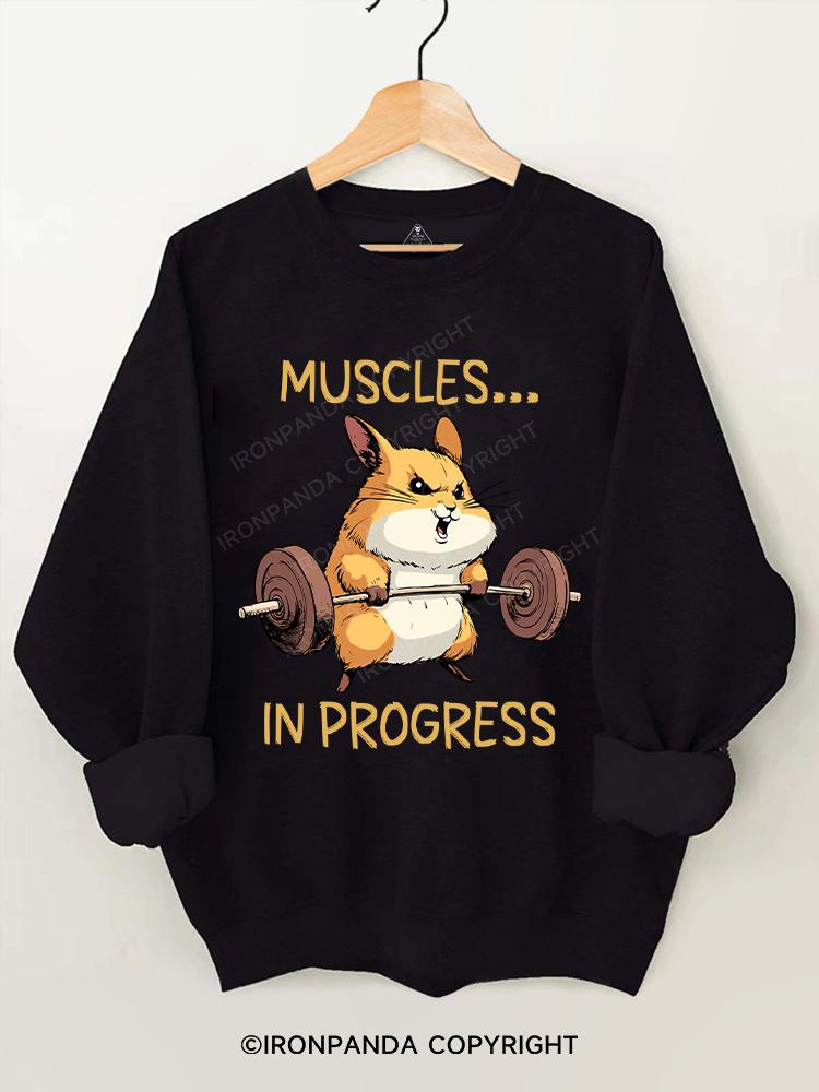 MUSCLES IN PROGRESS Gym Sweatshirt