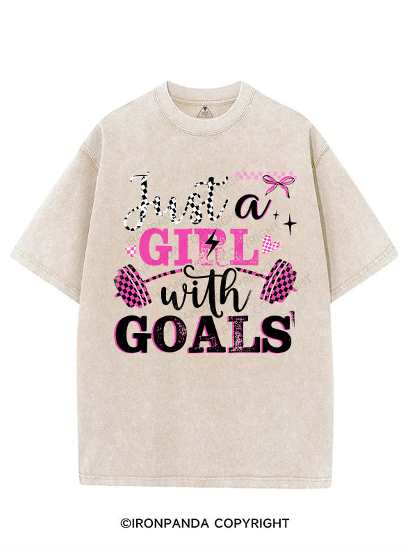 just a girl with goals VINTAGE GYM SHIRT