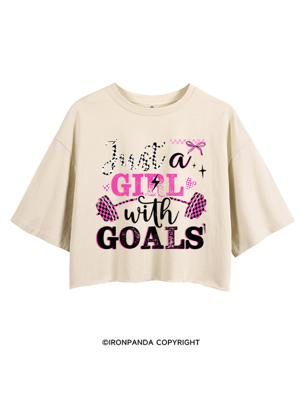 just a girl with goals CROP TOPS