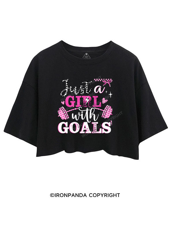 just a girl with goals CROP TOPS
