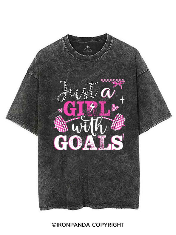just a girl with goals VINTAGE GYM SHIRT