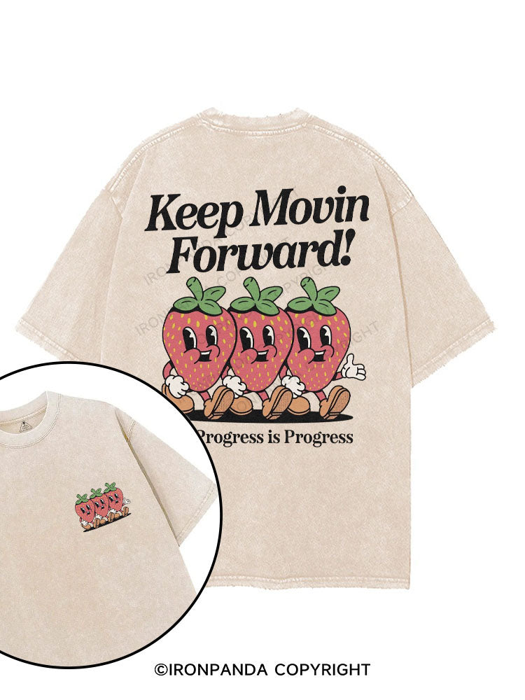 KEEP MOVIN FORWARD! printed Gym Shirt