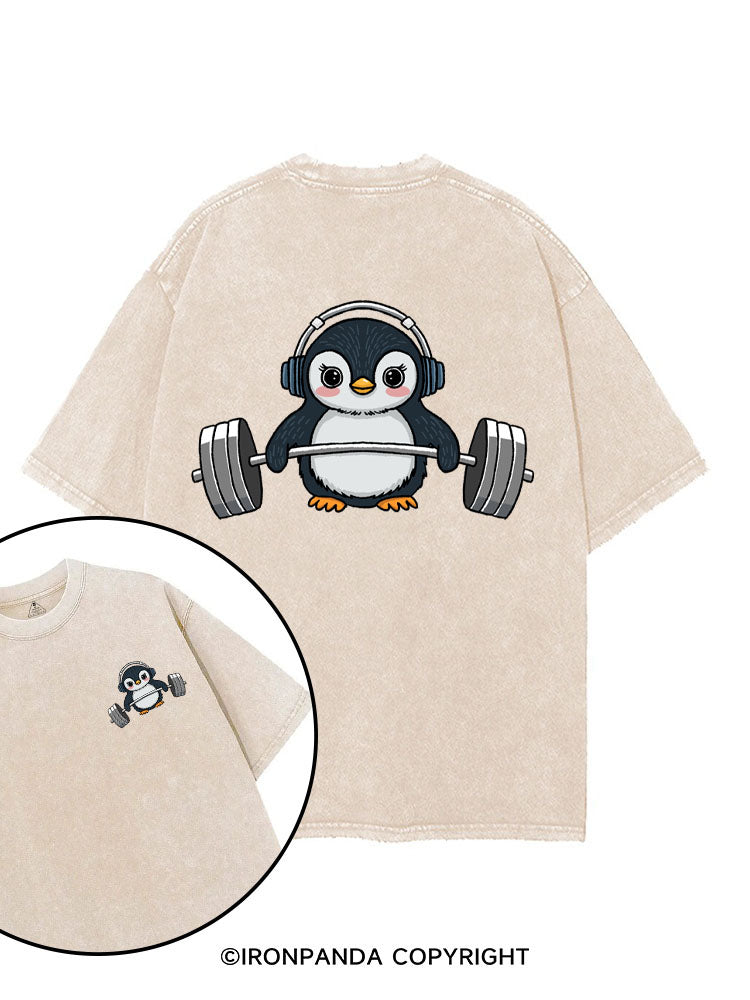 SWOLE & SOUNDTRACKED printed Gym Shirt