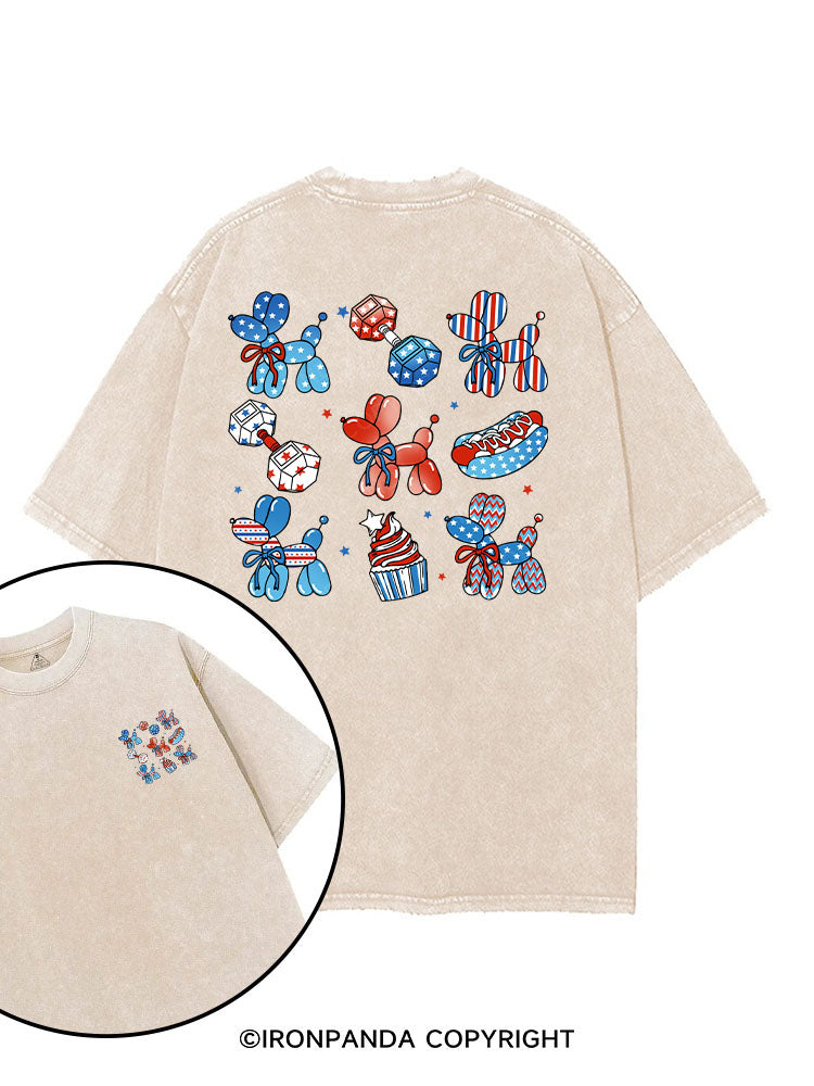 RED, WHITE, AND GYM TIME printed Gym Shirt