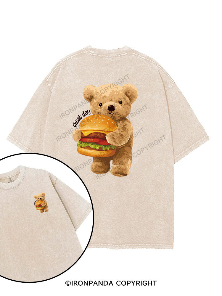 CHEAT DAY printed Gym Shirt