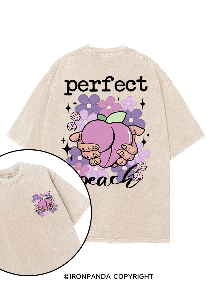 PERFECT PEACH printed Gym Shirt