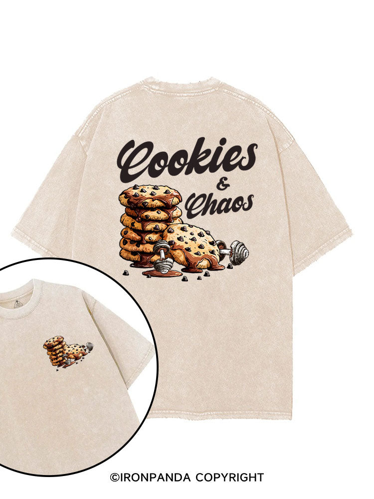 COOKIES & CHAOS printed Gym Shirt