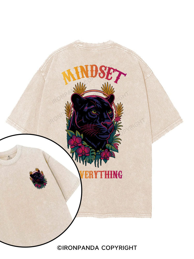 MINDSET IS EVERYTHING printed Gym Shirt