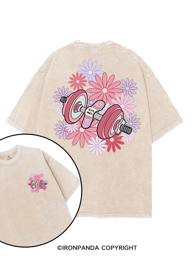 GYM HEALS printed Gym Shirt