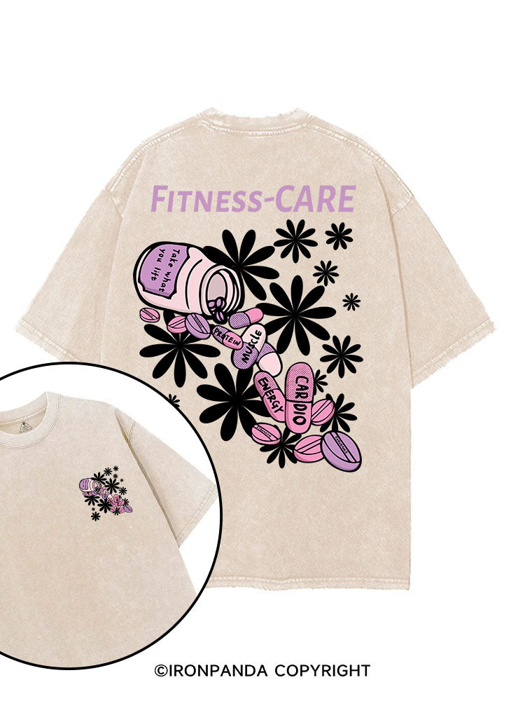 FITNESS-CARE printed Gym Shirt