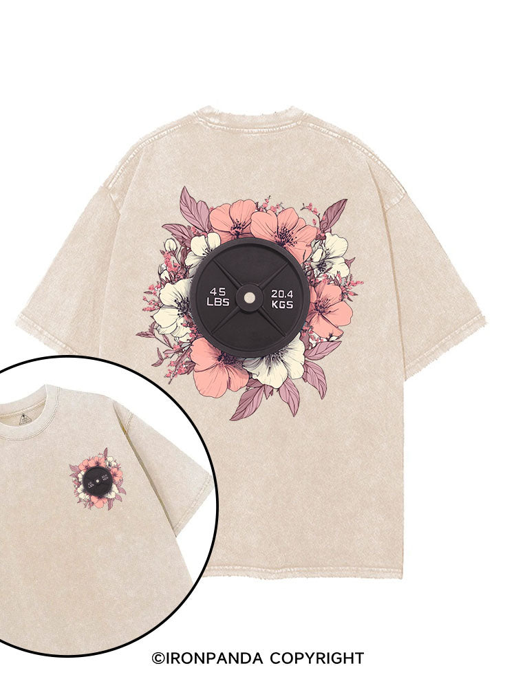 Blooming Strength printed Gym Shirt