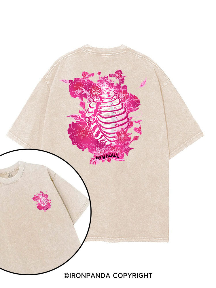 GYM HEALS printed Gym Shirt
