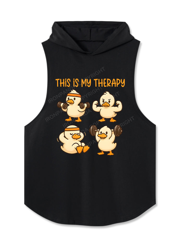THIS IS MY THERAPY Hooded Tank