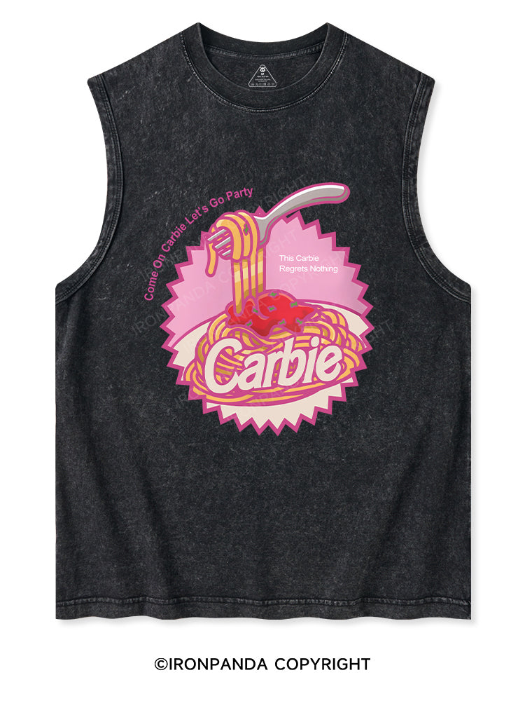 Carbie I Love Carbs Bread Pasta Pizza Washed Tank Washed Tank