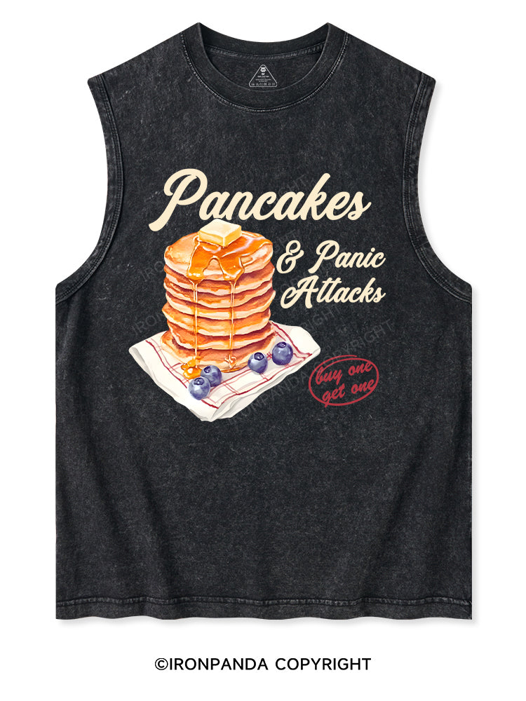 Pancakes & Panic Attacks Washed Tank