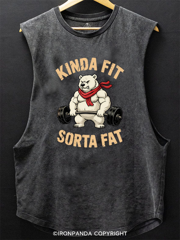 KINDA FIT SORTA FAT Scoop Bottom Cotton Tank