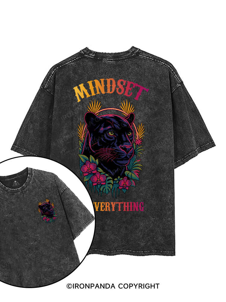 MINDSET IS EVERYTHING printed Gym Shirt