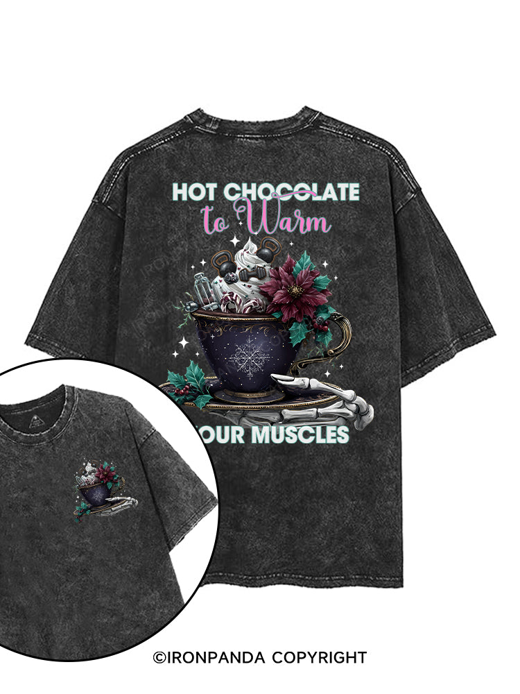 HOT CHOCOLATE YOUR MUSCLES printed Gym Shirt