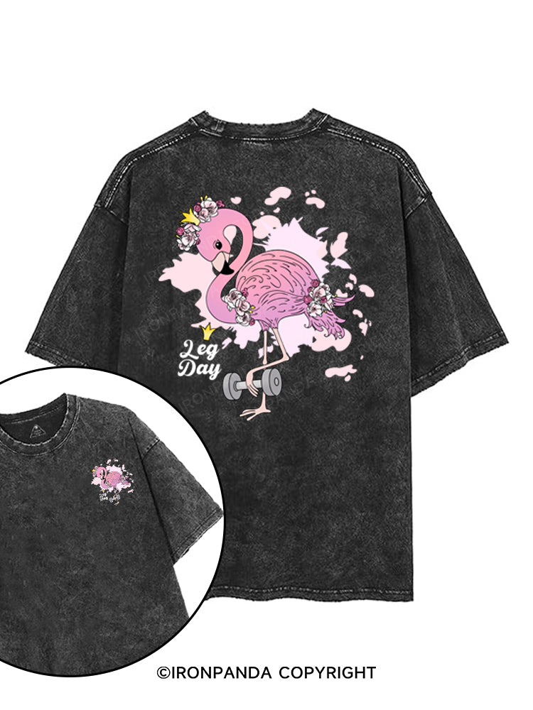 LEG DAY printed Gym Shirt