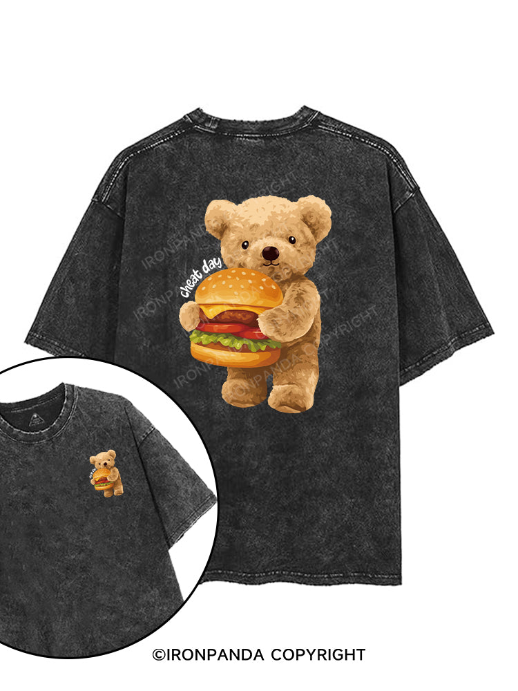 CHEAT DAY printed Gym Shirt