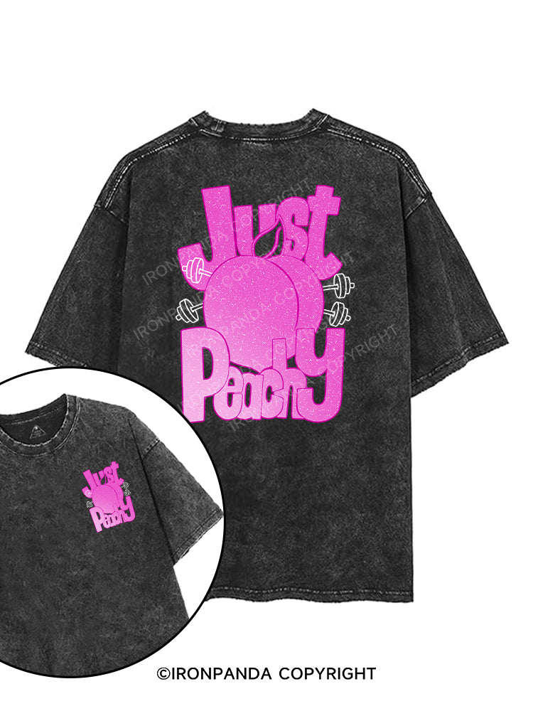 Just Peachy printed Gym Shirt