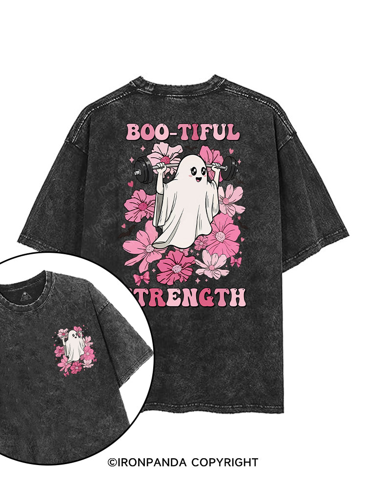 Boo-tiful Strength printed Gym Shirt
