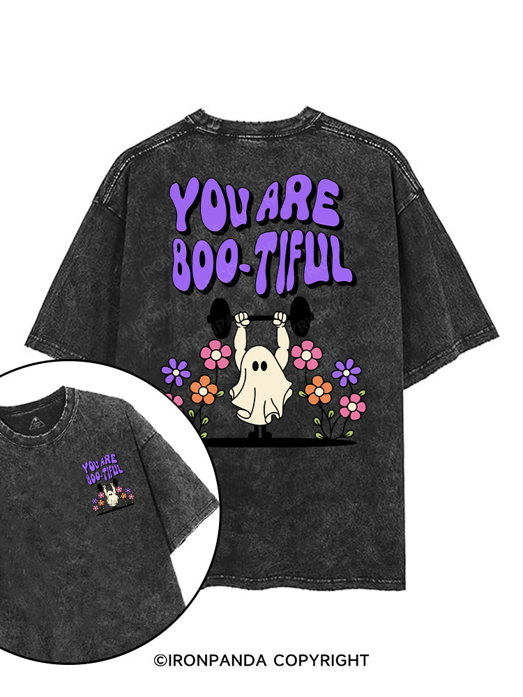YOU ARE BOO-TIFUL printed Gym Shirt