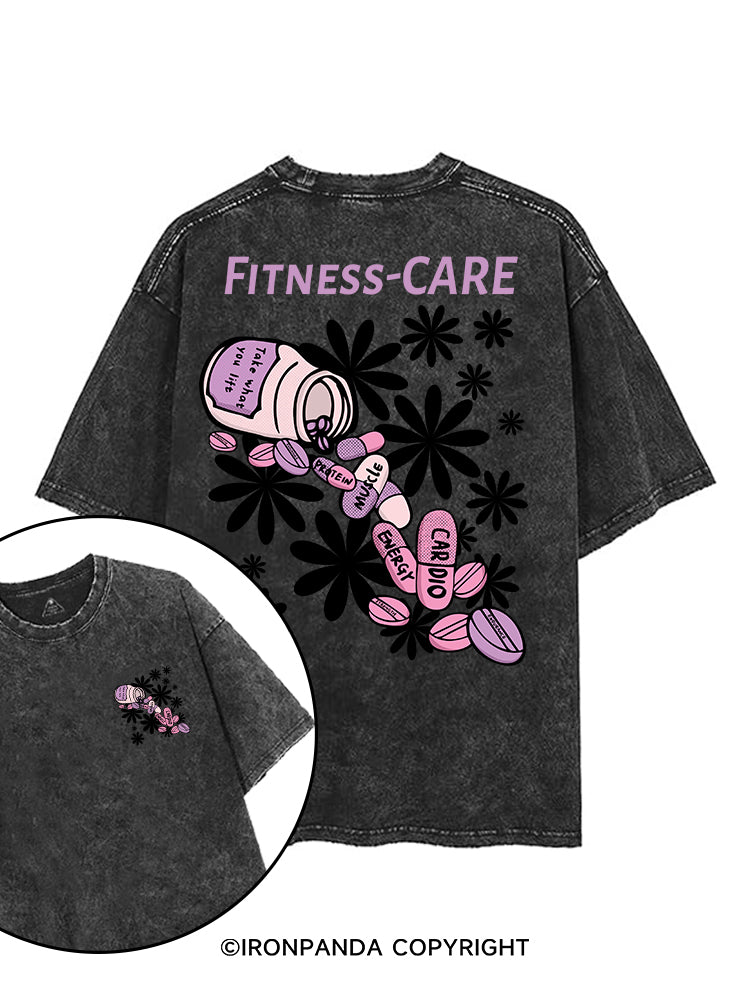FITNESS-CARE printed Gym Shirt