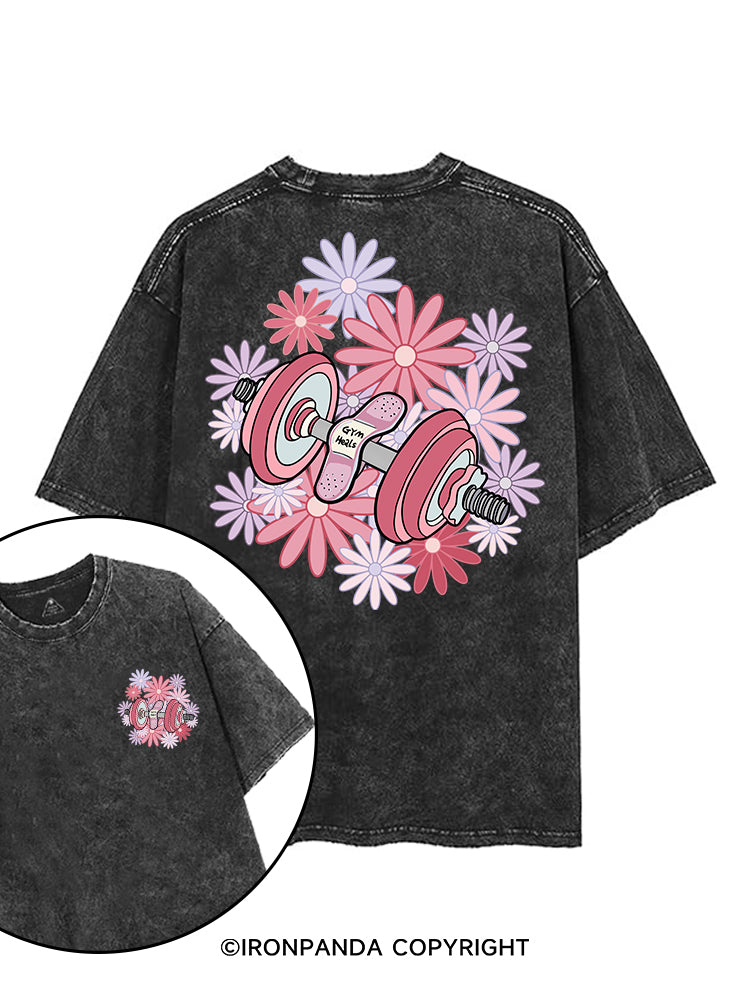 GYM HEALS printed Gym Shirt