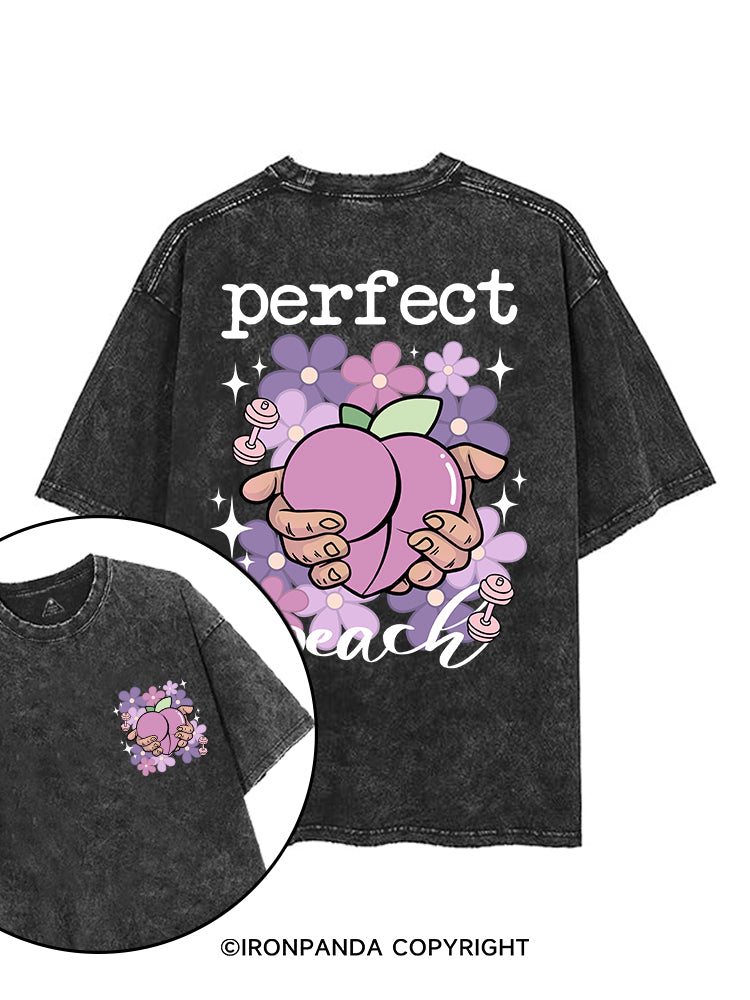 PERFECT PEACH printed Gym Shirt